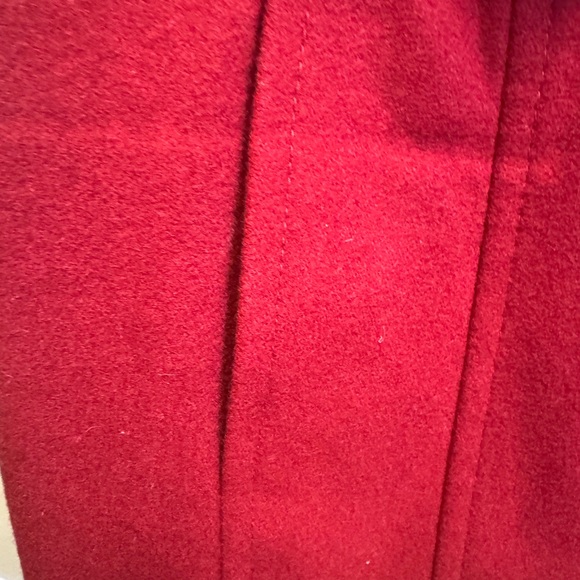London Fog Women's Vibrant Red Pea‎ Coat - Picture 6 of 10